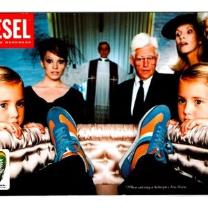 Vtg 1991 Postcard Diesel Jeans Promo Halvarssons Controversial Casket Photo New
